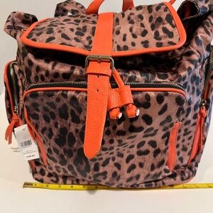 Oversized Leopard Backpack